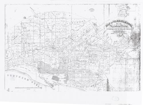 Map of Warrnambool and its agricultural district according to the government surveys [cartographic material] / published by Astley Bromfield