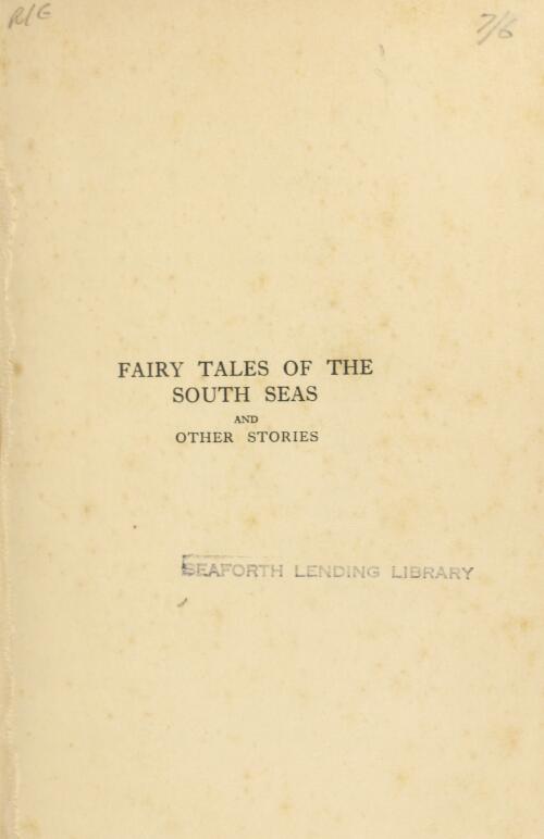 Fairy tales of the south seas : and other stories / by Annette Kellerman [sic] ; illustrations by Marcelle Wooster