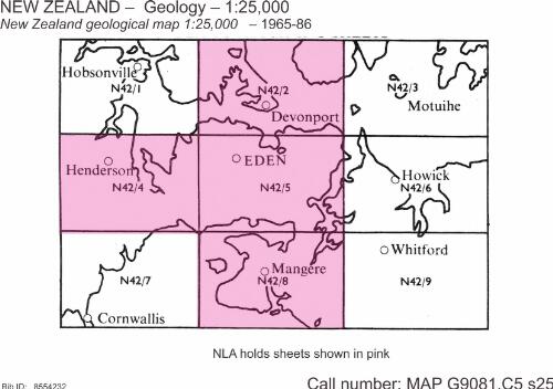 N.Z. geological map 1:25,000 (Industrial series) / New Zealand Geological Survey