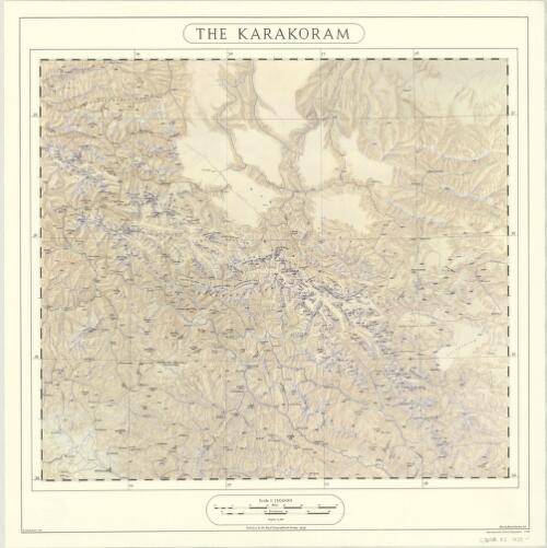 The Karakoram [cartographic material] / F.J. Batchelor, del [delineated by] ; Mortin, Hood & Larkin, lith [lithographer]
