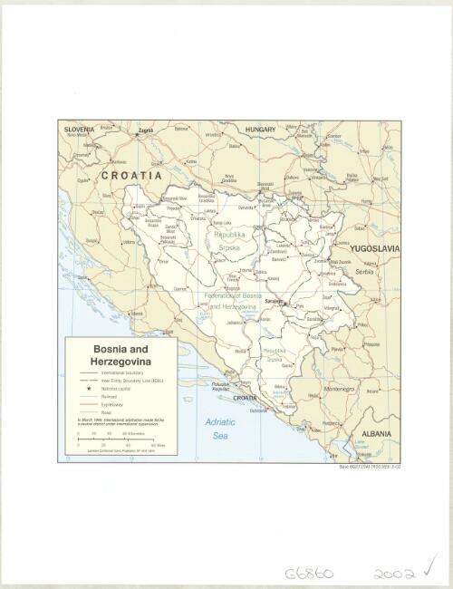 Bosnia and Herzegovina [cartographic material]