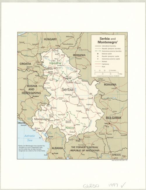 Serbia and Montenegro [cartographic material]