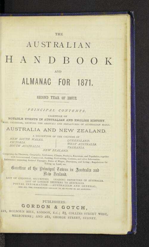 The Australian handbook & almanac