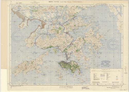 Hong Kong and the New Territories / drawn and reduction s of the 1934 edition 1:20,00 series, heliographed at O.S. 1935 ; United States, Army Map Service 1942