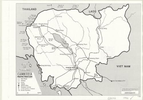 Cambodia repatriaton [i.e. repatriation] [cartographic material] / UNHCR Emergency Unit