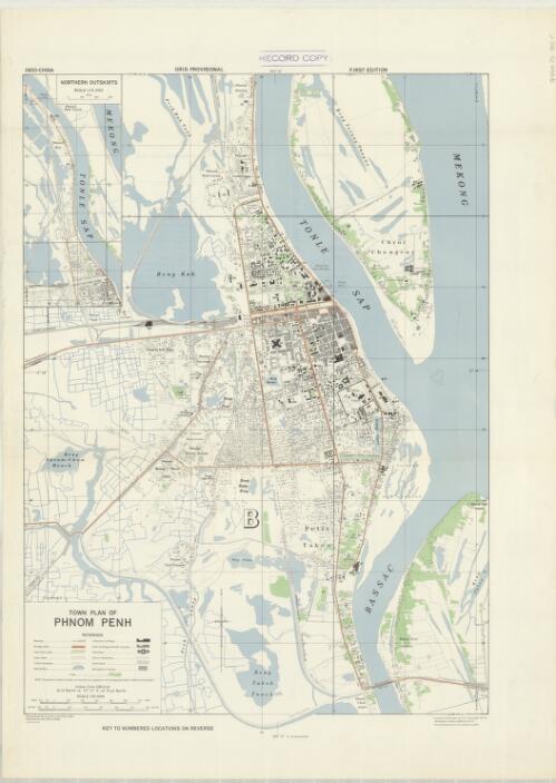 Town plan of Phnom Penh [cartographic material] / compiled and drawn by A.C.I.U. and War Office
