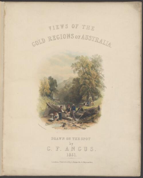 Views of the gold regions of Australia : drawn on the spot by G.F. Angus [i.e. Angas] [picture]
