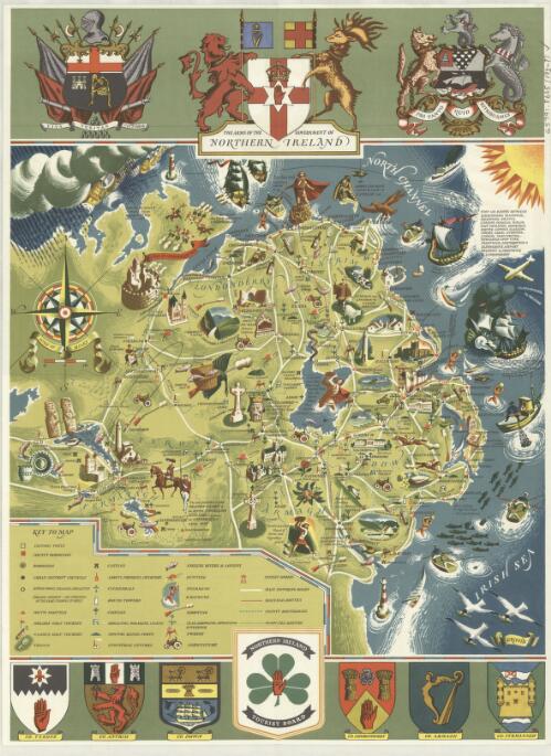Northern Ireland map folder / Tourist Board