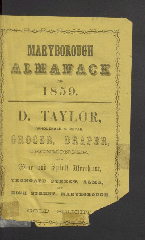 Maryborough almanack