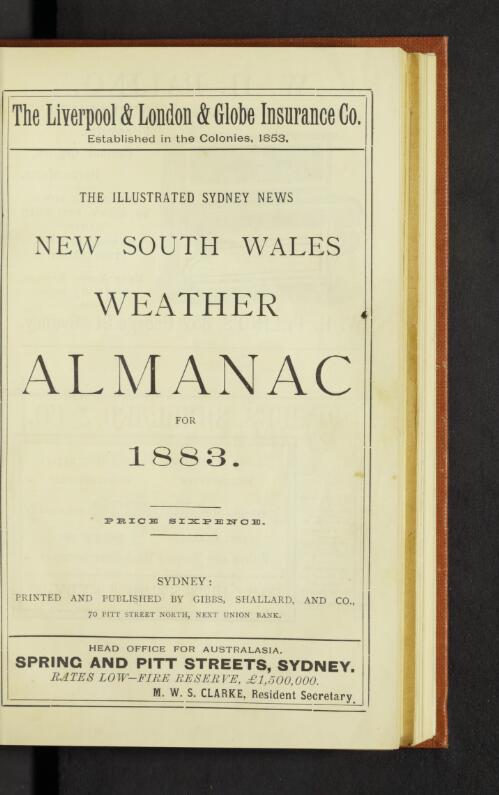 Gibbs, Shallard, & Co's New South Wales weather almanac