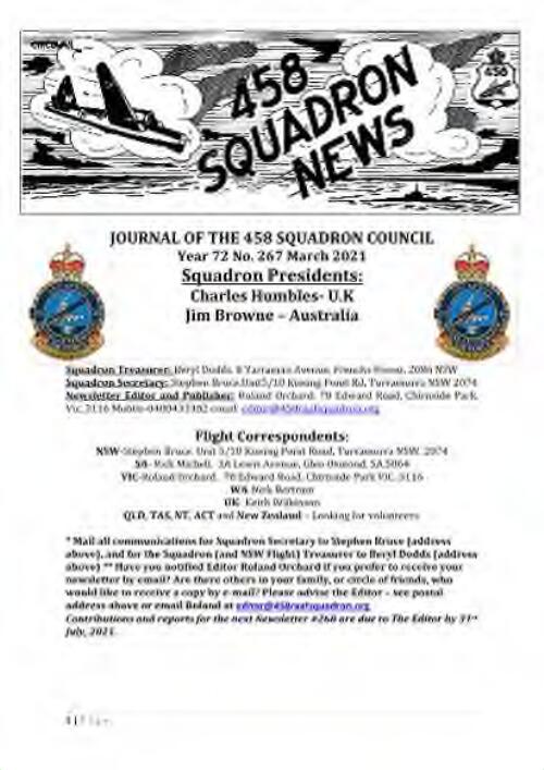 Journal of the 458 Squadron Council