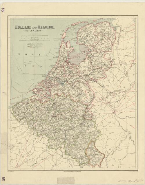 Holland and Belgium with Luxemburg / George Philip & Son