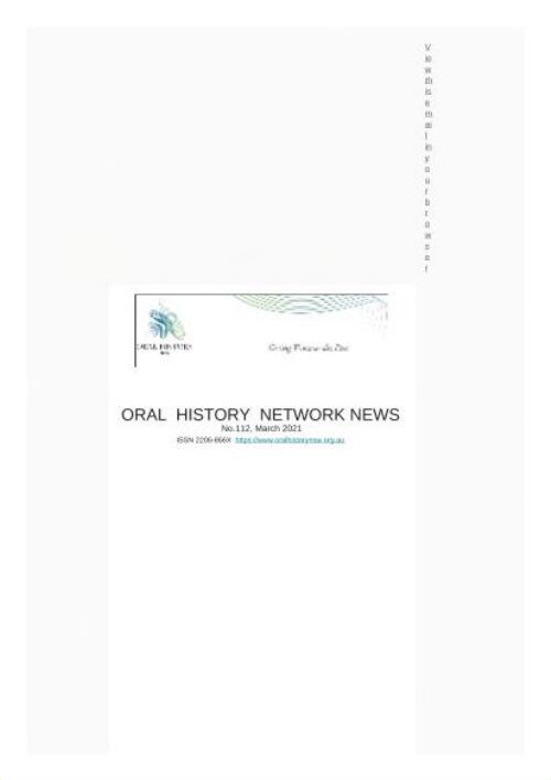 Oral history network news