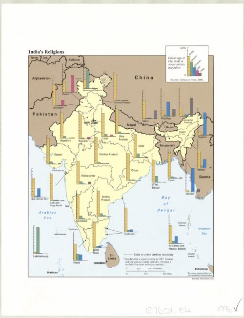 India's religions [cartographic material]
