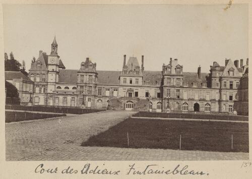 Palais de Fontainebleau, La Cour des Adieux, France, approximately 1900