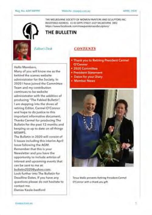 The Bulletin / Melbourne Society of Painters and Sculptors
