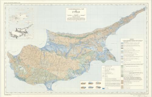 Hydrogeological map of Cyprus. Compiled by N. H. O. Tullstrom