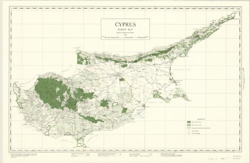 Cyprus forest map [cartographic material]