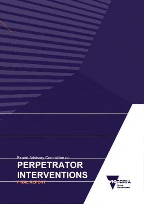Expert Advisory Committee on Perpetrator Interventions : final report
