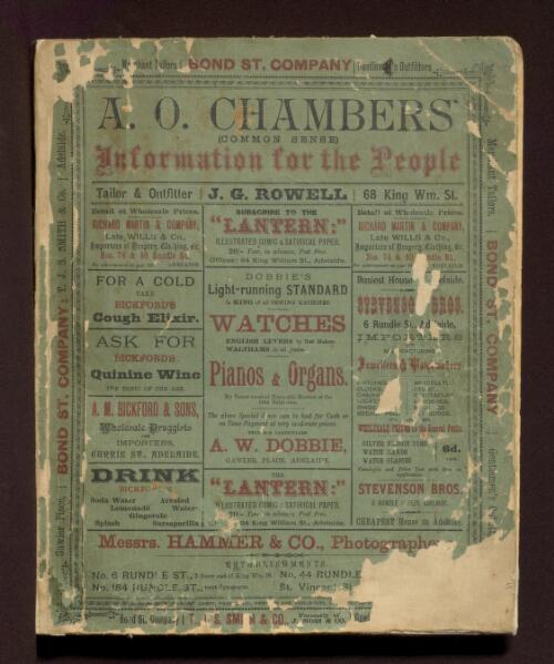 A.O. Chambers' (common sense) information for the people /[compiled by A.O. Chambers]