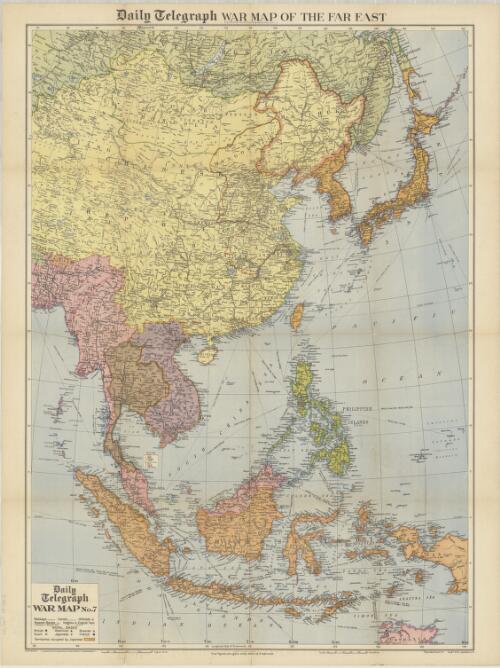 Daily Telegraph war map of the Far East [cartographic material] / specially drawn for the Daily Telegraph by Geographia Ltd
