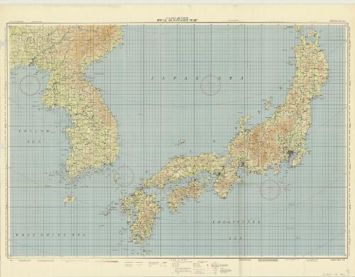 Special air navigation chart, S134 Korea-Japan [cartographic material] / prepared ... by the Army Map Service