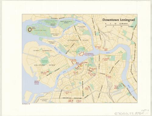 Downtown Leningrad. [cartographic material]