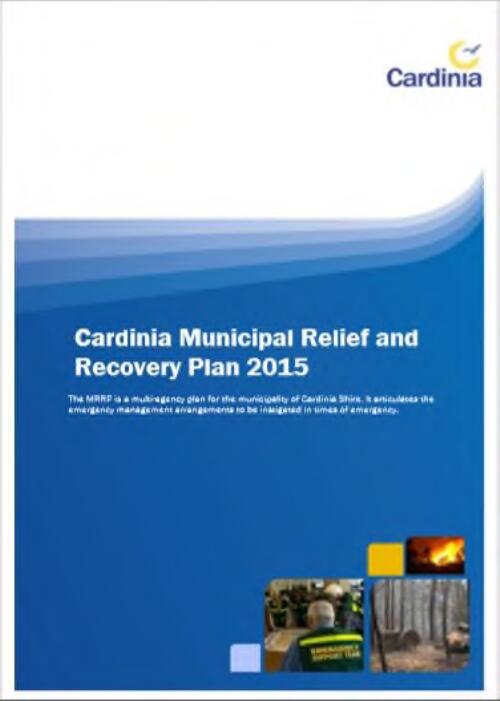 Cardinia municipal relief and recovery plan 2015