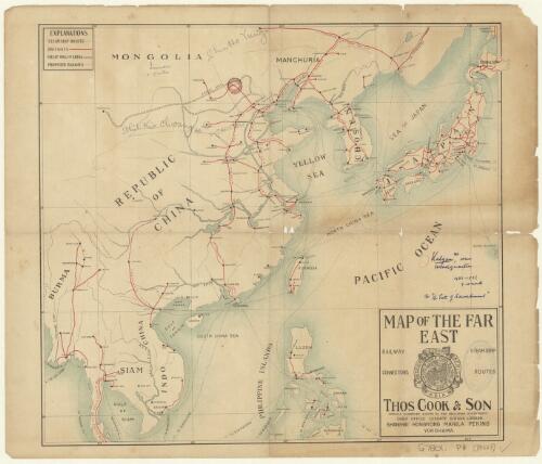 Map of the Far East / Thos. Cook & Son, Ltd. and Wagons-Lits Co