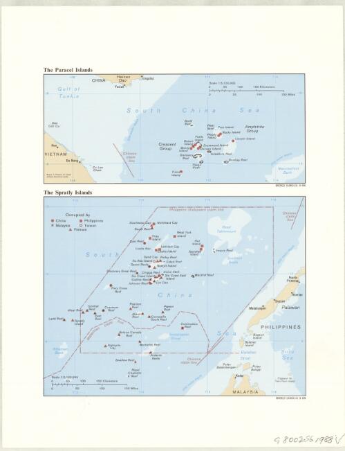 The Paracel Islands, the Spratly Islands / Central Intelligence Agency