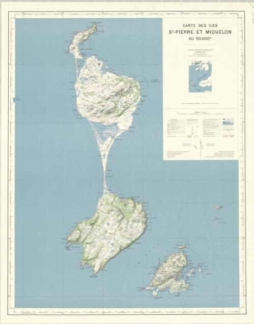 Carte des Iles St. Pierre et Miquelon / Institut géographique national