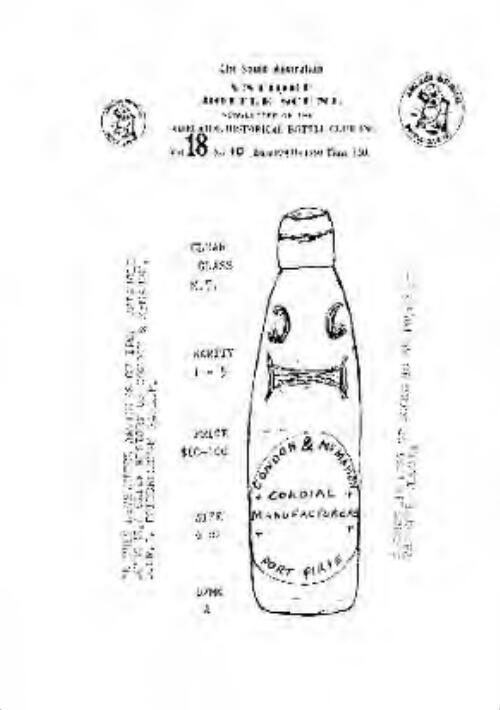 The South Australian bottle scene / Adelaide Historical Bottle Club Inc