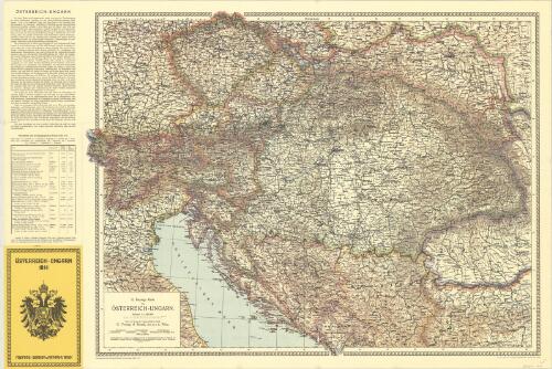 G. Freytags Karte von Österreich-Ungarn 1914 / Freytag und Berndt