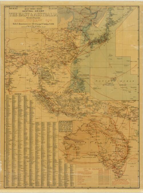 The East & Australia [cartographic material] / H.E.C. Robinson Pty Ltd
