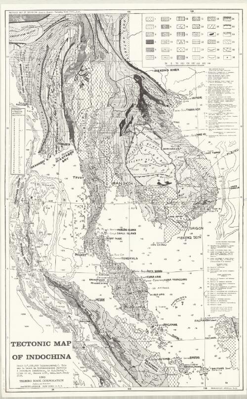 Tectonic map of Indochina [cartographic material]