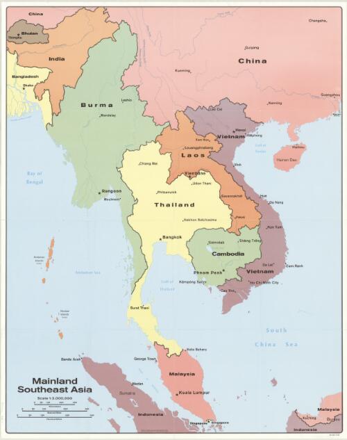 Mainland southeast Asia [cartographic material]