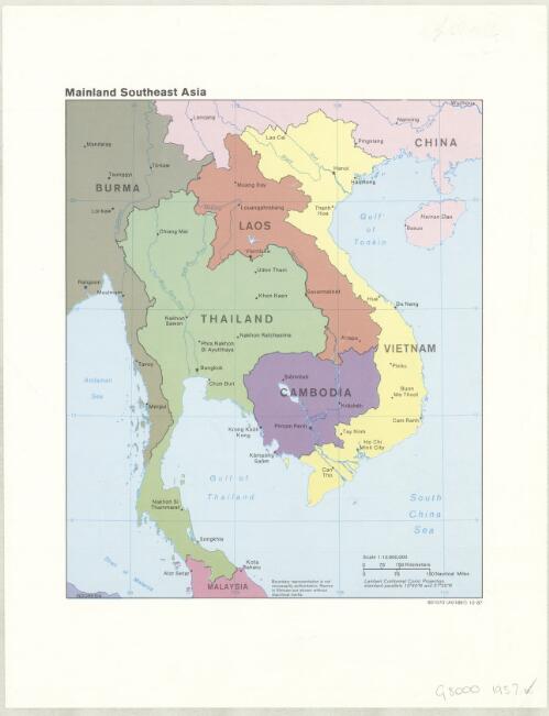 Mainland Southeast Asia [cartographic material]