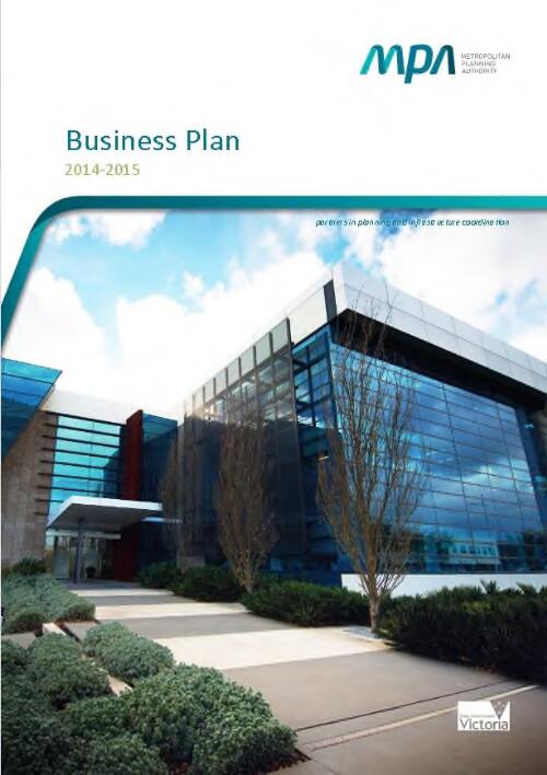 Business plan / Metropolitan Planning Authority