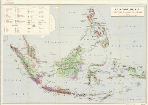 Le monde malais [cartographic material] : (Indonesie, Malaisie, Philippines)