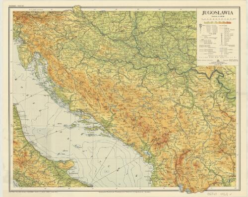 Jugoslawia [cartographic material] / Redaktorzy Krystyna Jawecka, Teresa Zakrzewska ; redaktor techniczny: Alina Meljon