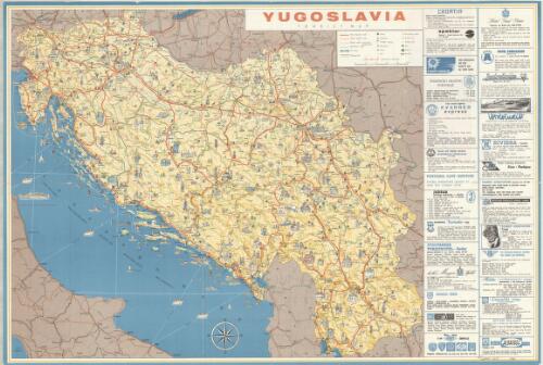 Yugoslavia tourist map [cartographic material]