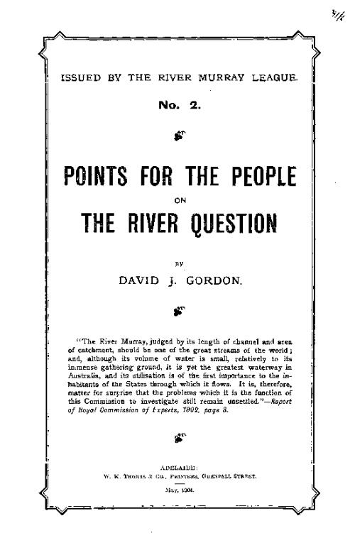 Points for the people on the river question / by David J. Gordon