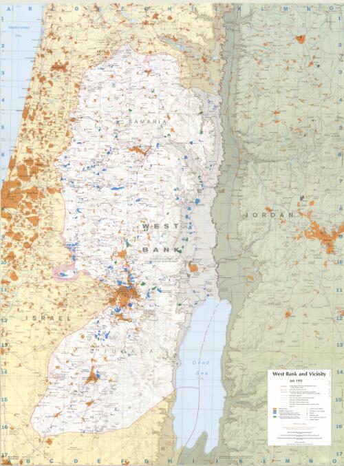 The Gaza Strip & West Bank : a map folio / Central Intelligence Agency, Directorate of Intelligence