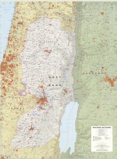 West Bank and vicinity. [cartographic material]