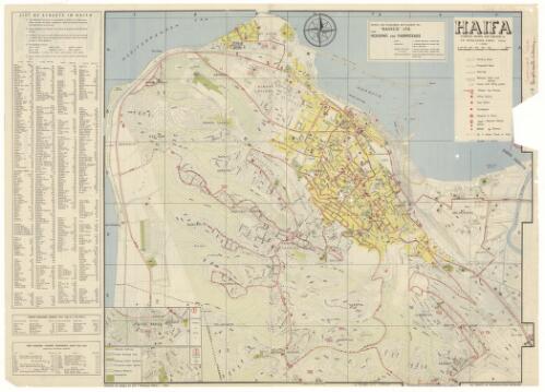 Haifa [cartographic material] / compiled, drawn and published by Zvi Friedlander
