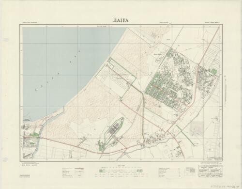 Town plans, Palestine. Haifa [cartographic material] / compiled, drawn & printed by the Survey of Palestine