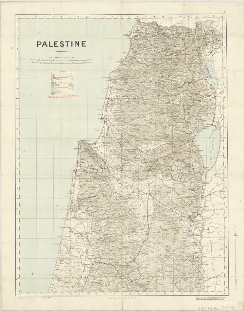Palestine [cartographic material] / engraved at Stanfords Geographical Establishment, from surveys conducted for the committee of the Palestine Exploration Fund by Lieuts. C.R. Conder and H.H. Kitchener R.E. 1881