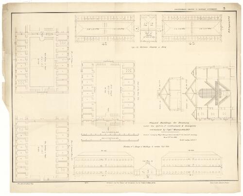 Proposed buildings for prisoners under the system of confinements & discipline entertained by Captn. Maconochie, R.N. [cartographic material] : drawn to accompany Major Barney's letter to the Honble. the Colonial Secretary dated 20th Febr. 1840 / Geo. Barney, Majr. R.E. Cors. ; [drafted by] H.H. Lugard, Lt. R.E