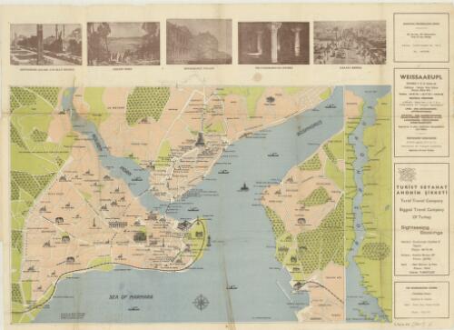 Map & guide of Istanbul [cartographic material] / prepared by Semuh Yesariogiu, designed by Engin Yesariogiu, printed by Emel, Istanbul