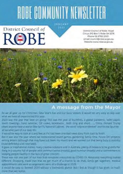 Robe community newsletter